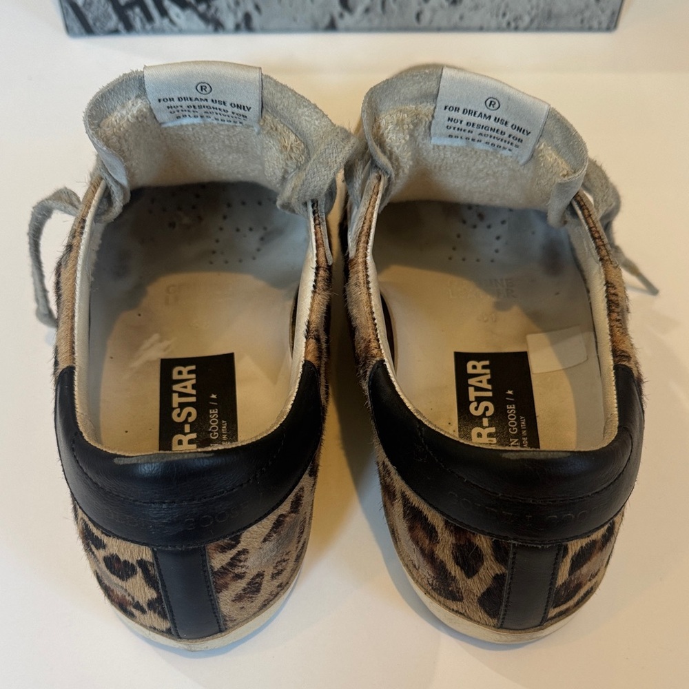 Golden Goose Leopard and Black Sneakers - Picture 4 of 8